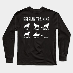 Belgian Training Belgian Sheepdog Tricks Long Sleeve T-Shirt